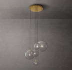 28 Inch Blown Glass Globe Cluster Chandelier - Mobile