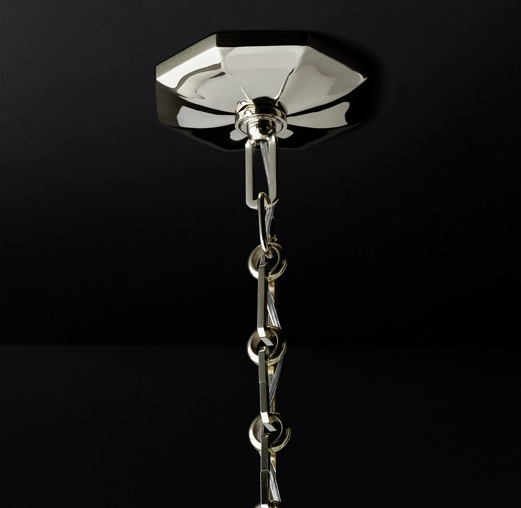 24 Inch Candelabra Crystal Chandelier - Bonnington