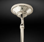 14 Inch Clear Glass Globe Pendant Light - Machinist