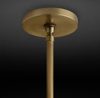 4 Inch Hand-carved Alabaster Cylinder Pendant Light - Celestial