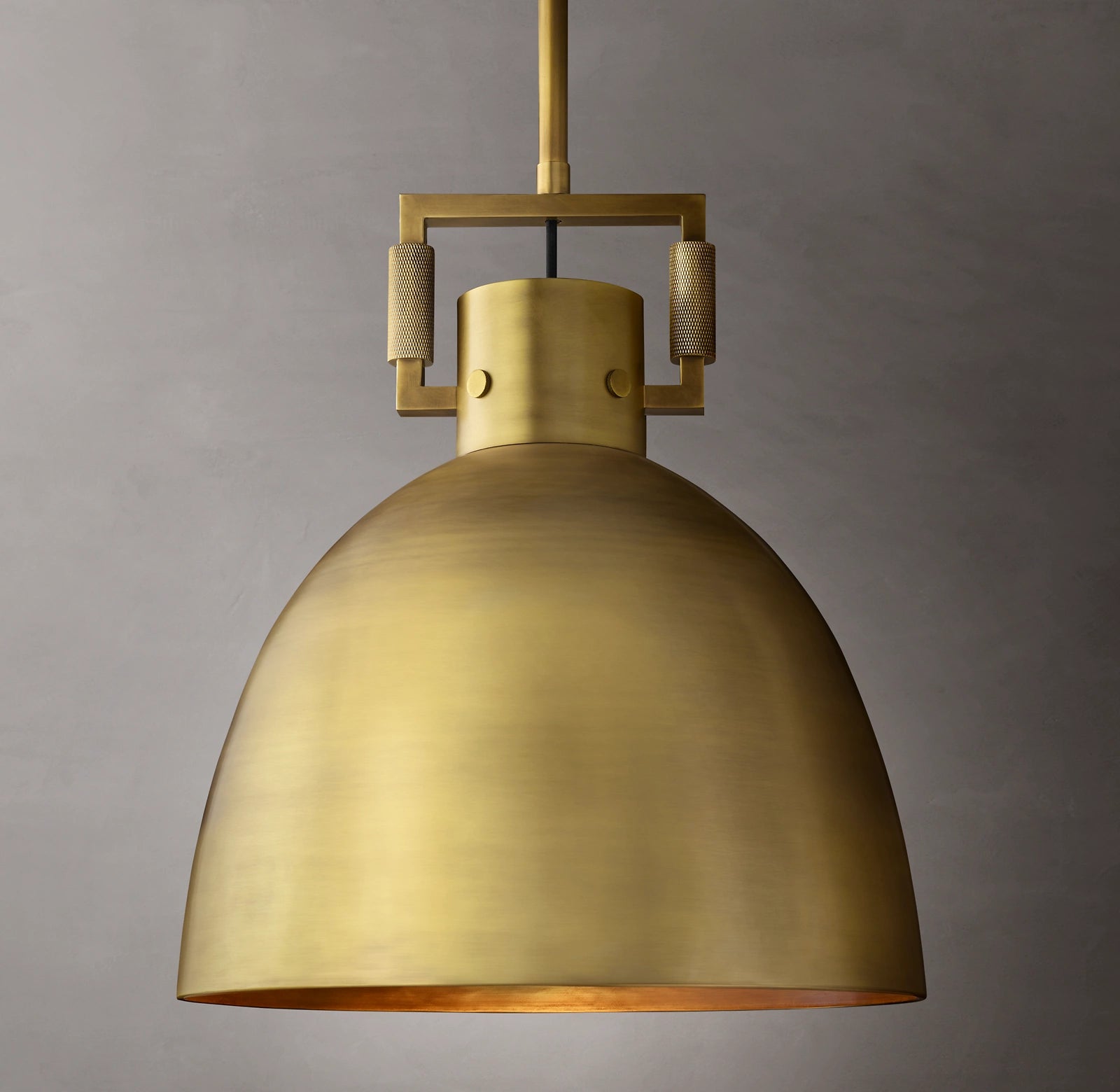 18 Inch Metal Dome Pendant Light - Machinist