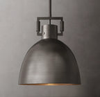 18 Inch Metal Dome Pendant Light - Machinist