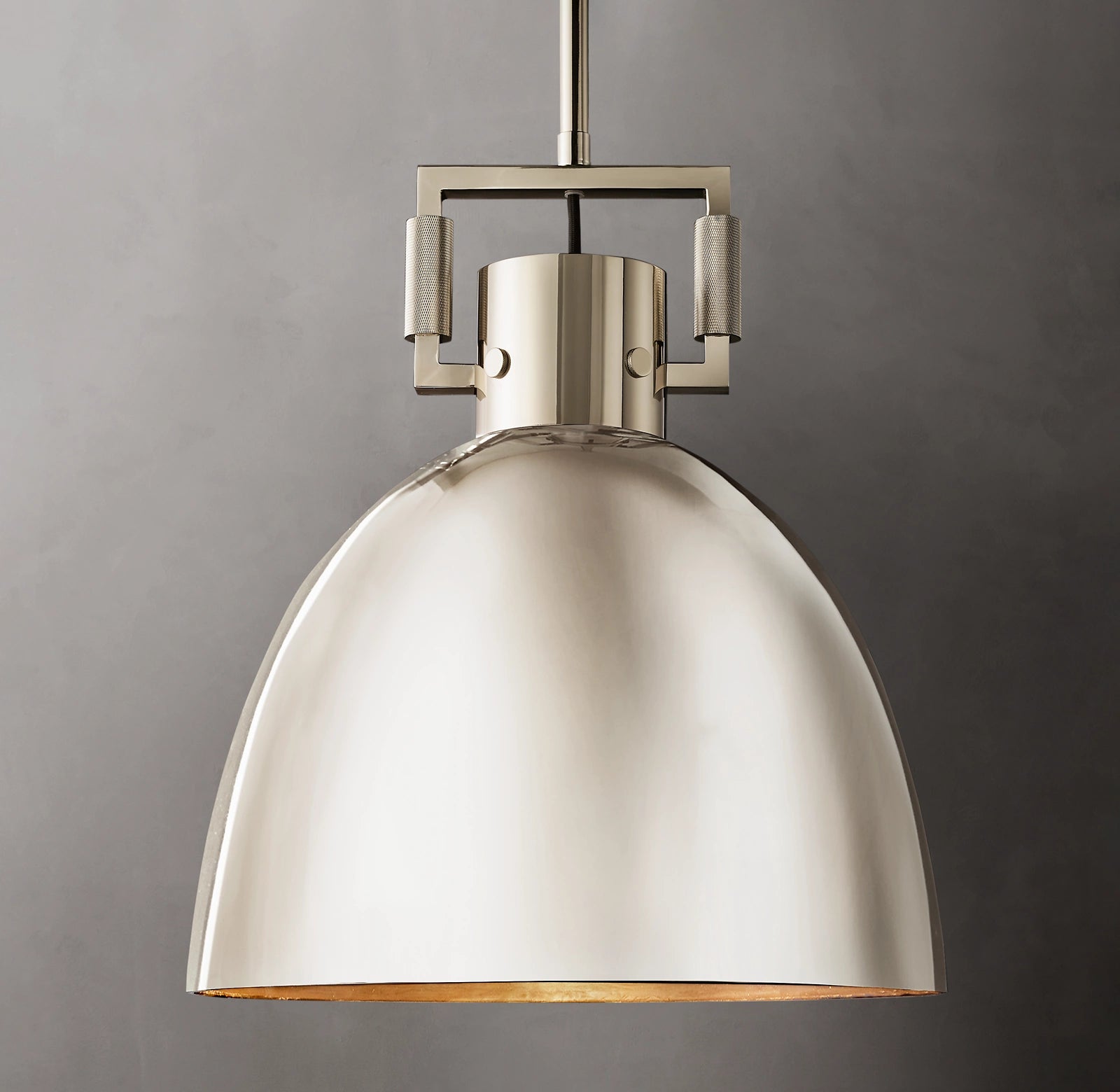 18 Inch Metal Dome Pendant Light - Machinist