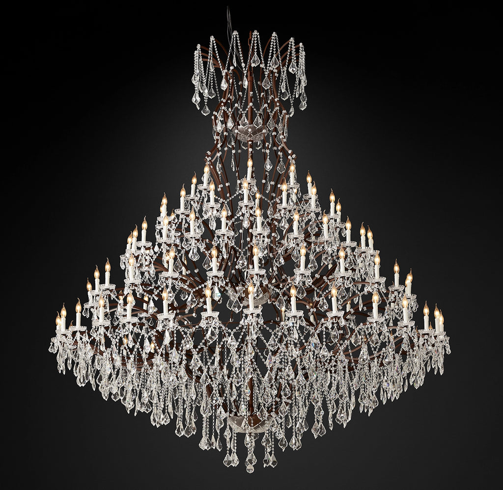 101 Inch Candelabra Crystal Chandelier - Rococo