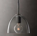8 Inch Bell Glass Pendant Light - Utilitaire
