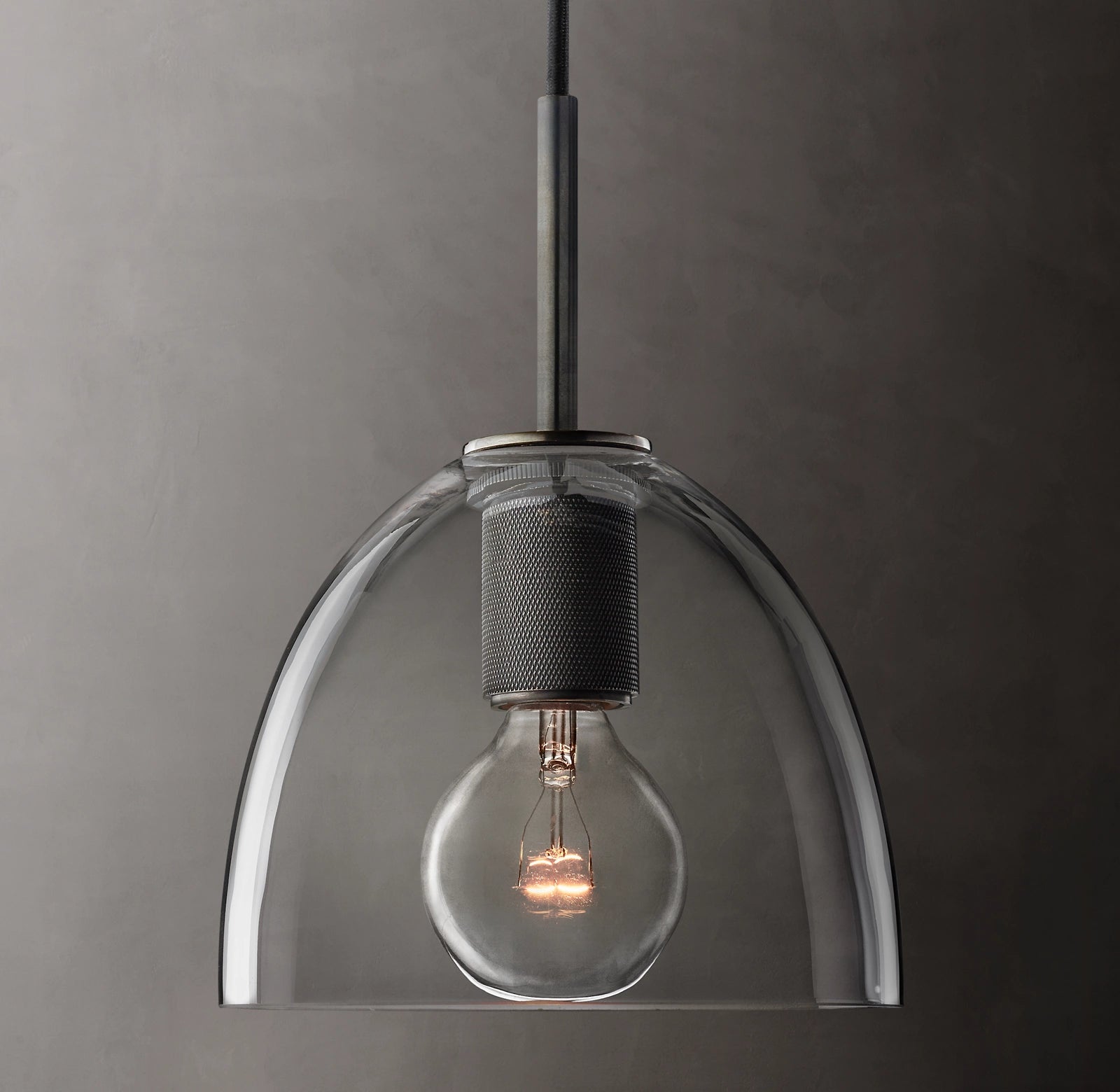 8 Inch Bell Glass Pendant Light - Utilitaire