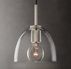 8 Inch Bell Glass Pendant Light - Utilitaire