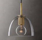 8 Inch Bell Glass Pendant Light - Utilitaire