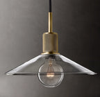 11 Inch Cone Glass Pendant Light - Utilitaire
