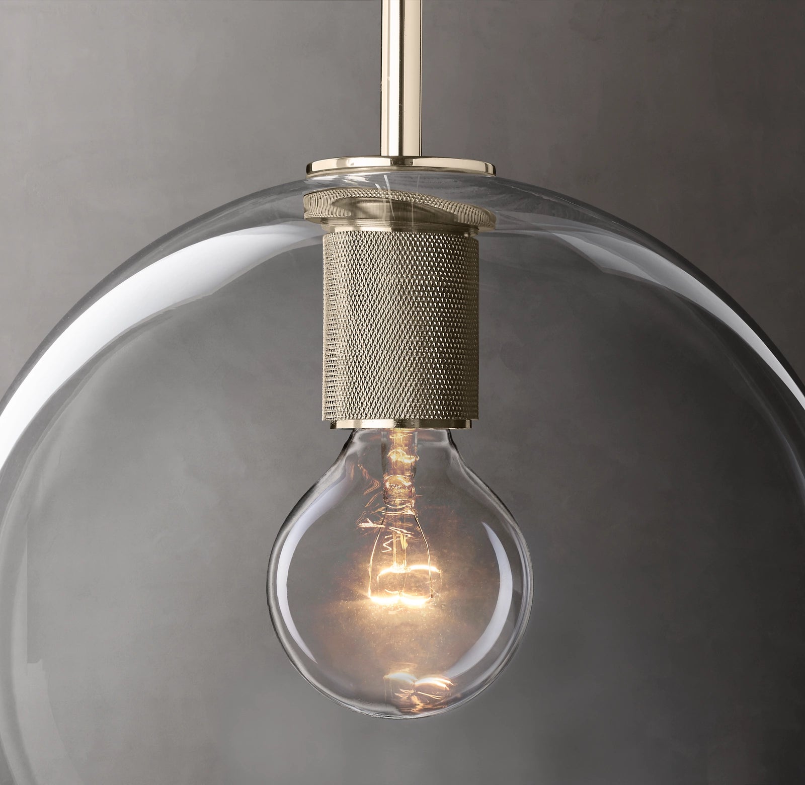 11 Inch Globe Glass Pendant Light - Utilitaire