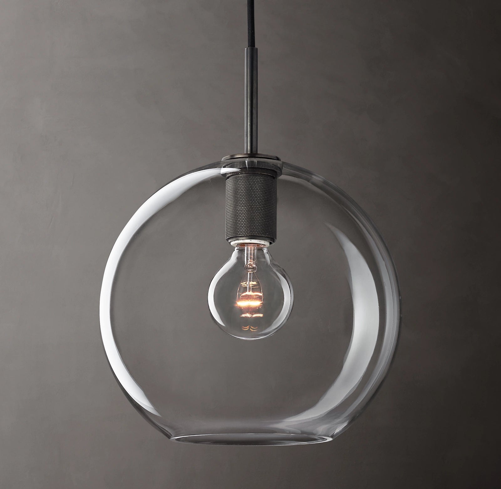11 Inch Globe Glass Pendant Light - Utilitaire