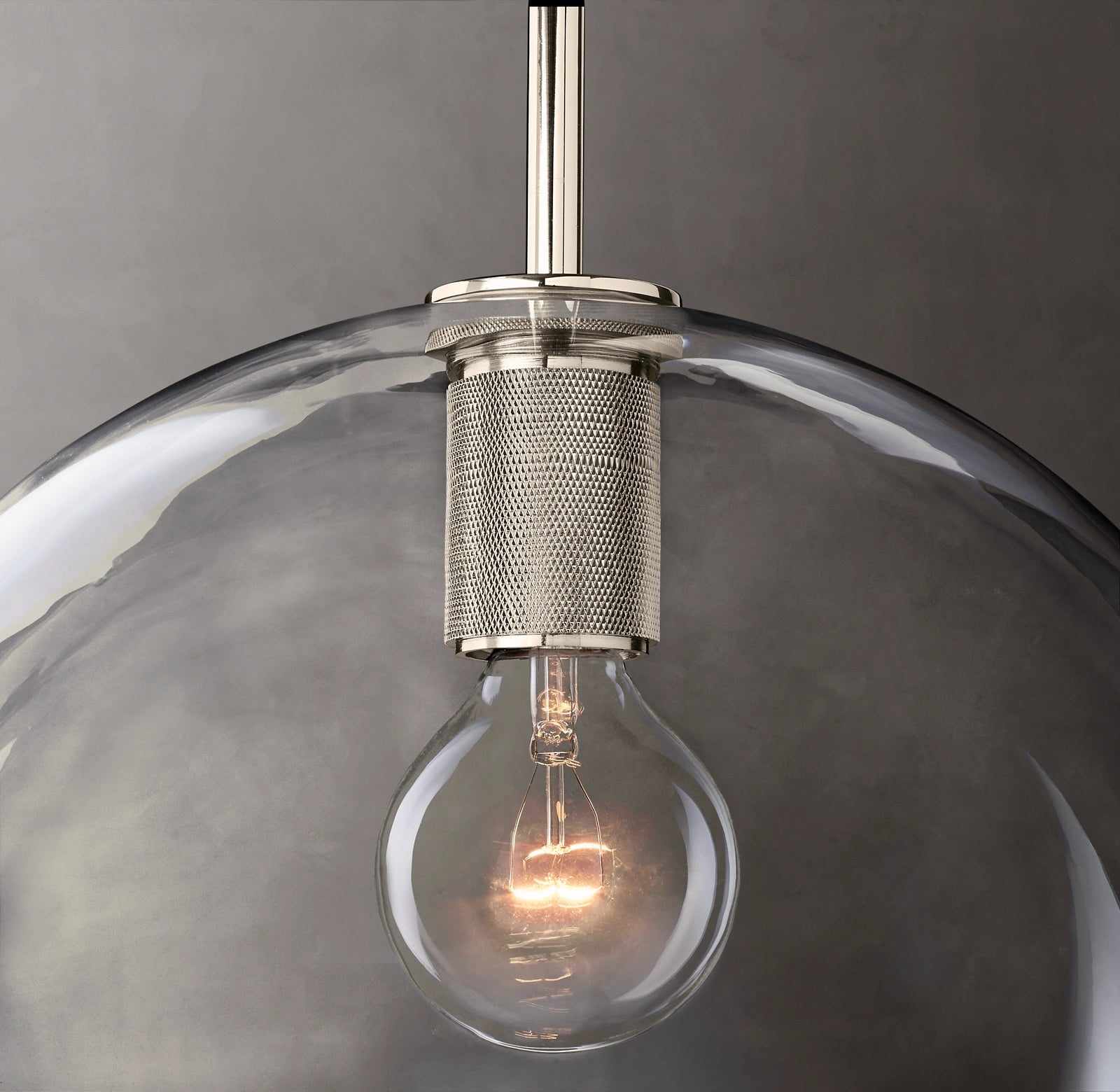14 Inch Globe Glass Pendant Light - Utilitaire
