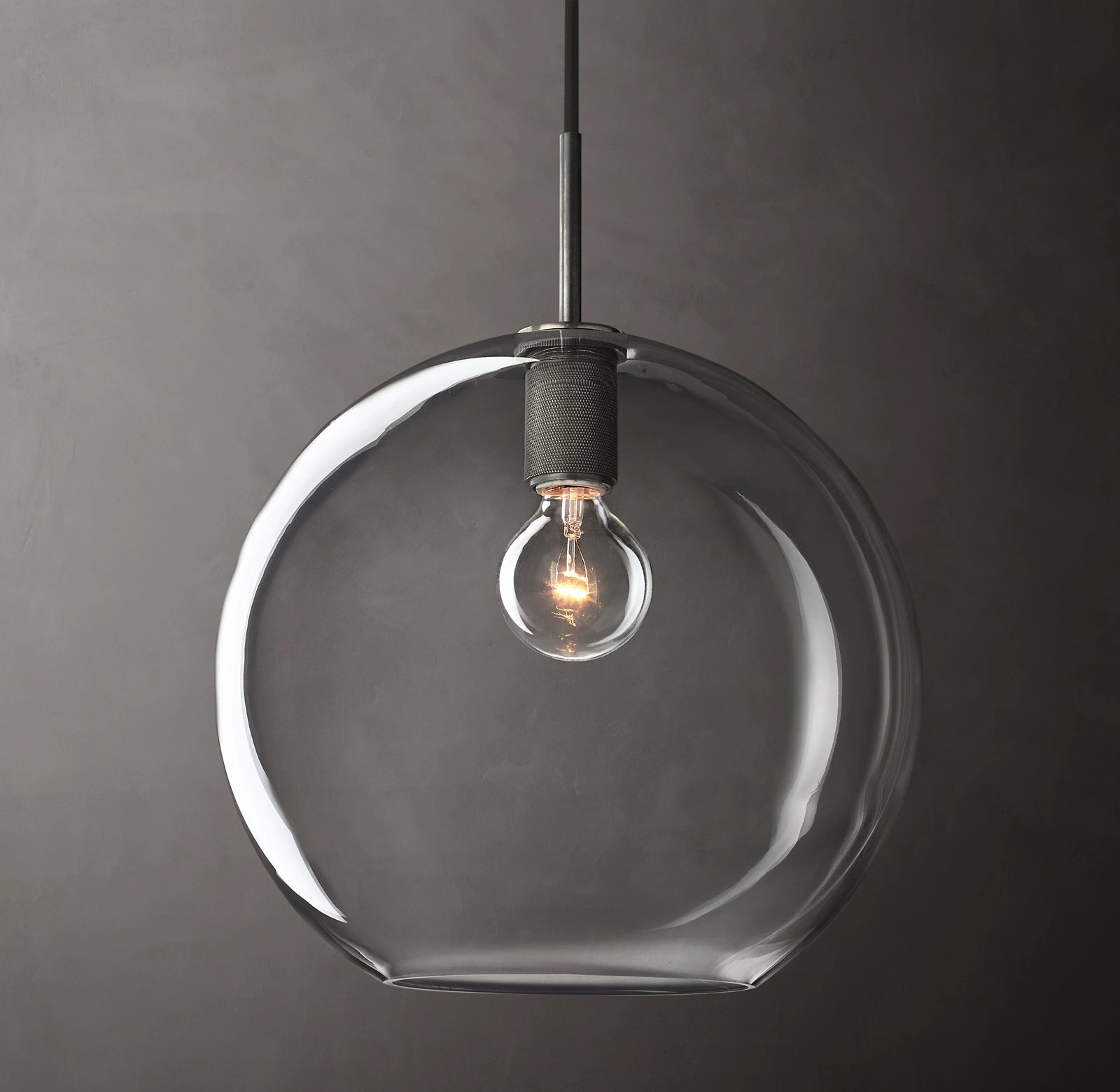 14 Inch Globe Glass Pendant Light - Utilitaire