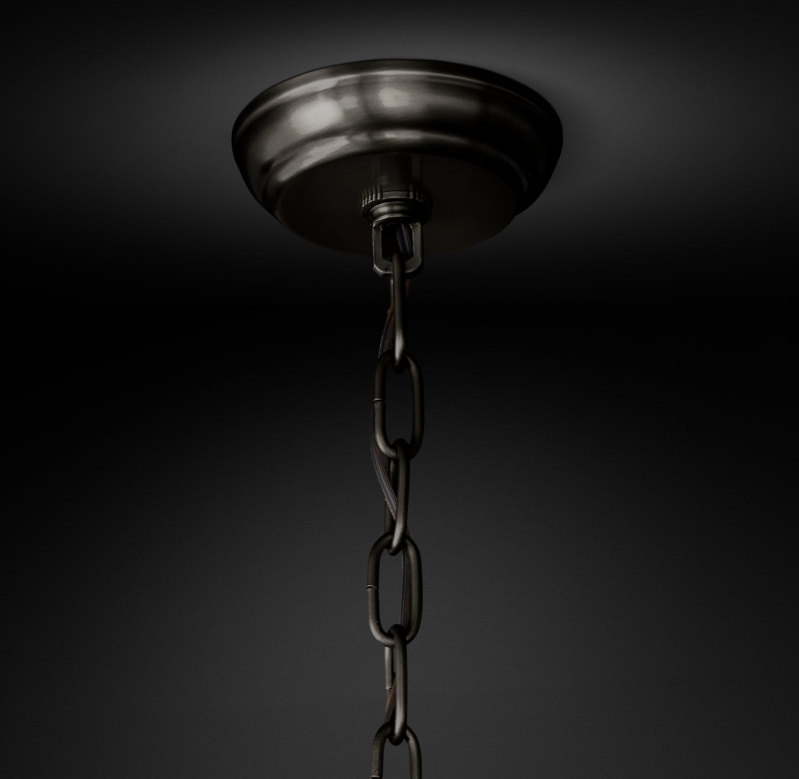 37 Inch Ribbed Glass Round Chandelier - San Marco