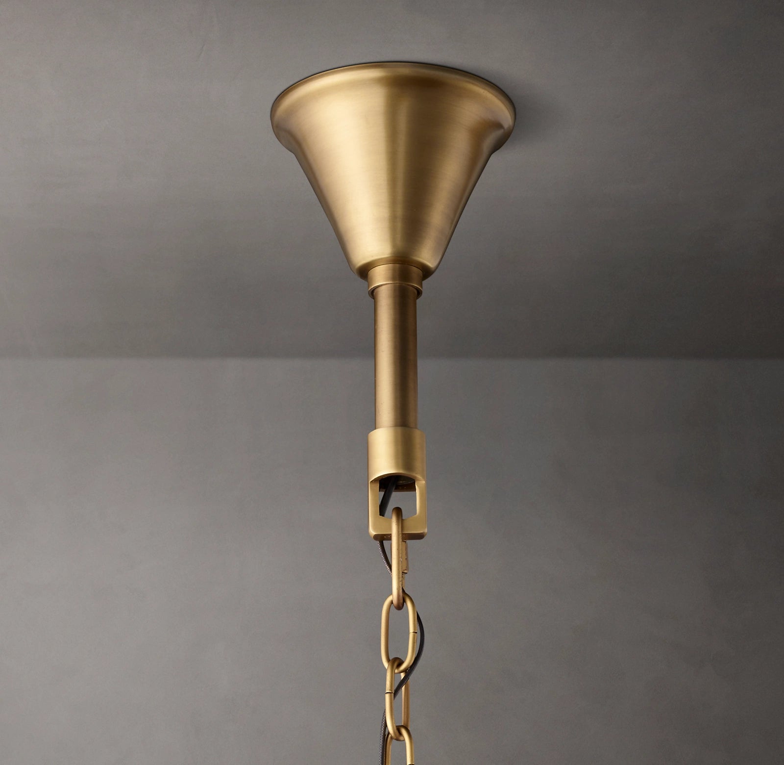 37 Inch Ribbed Glass Two-Tier Chandelier - San Marco