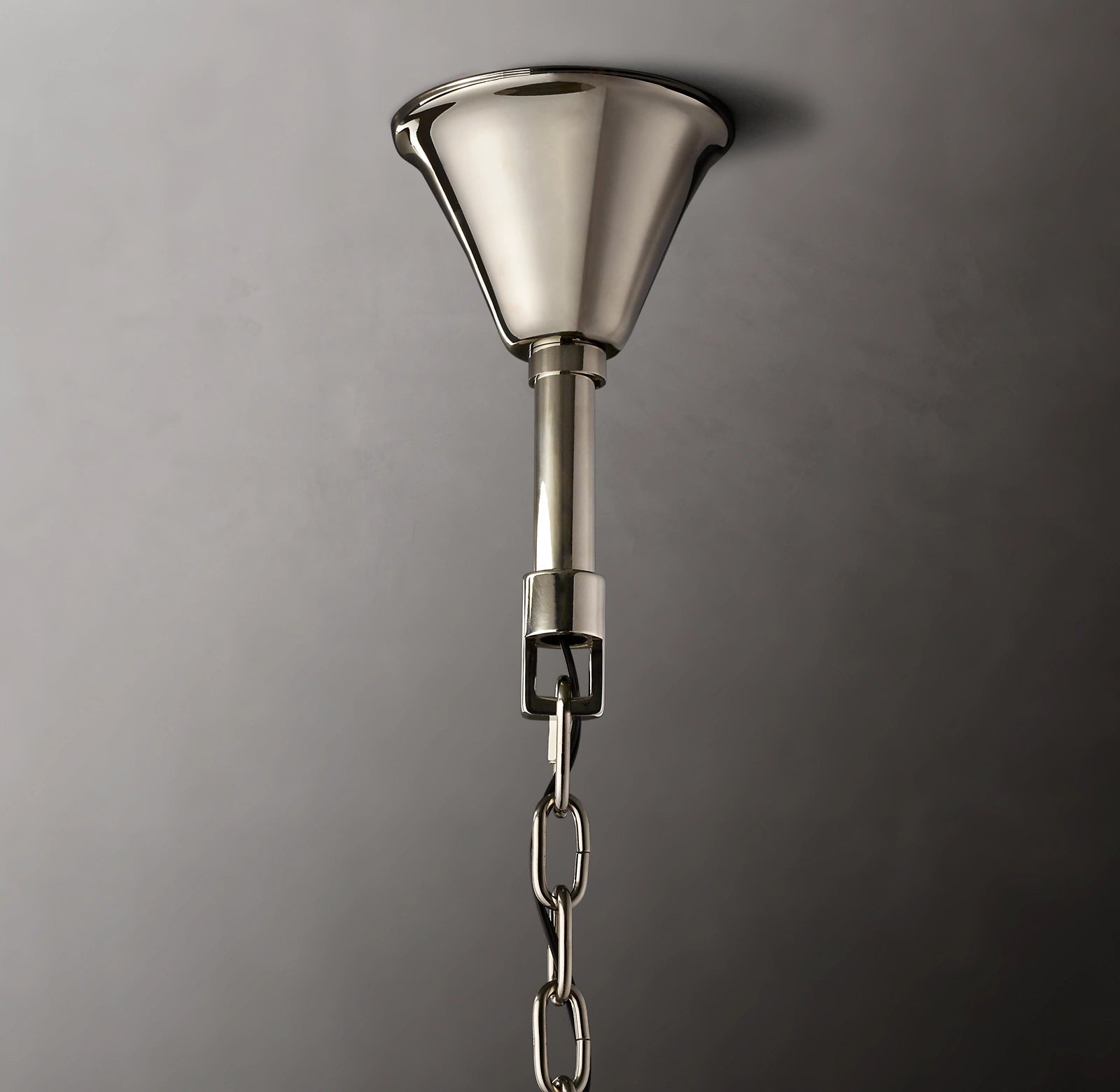 37 Inch Ribbed Glass Two-Tier Chandelier - San Marco