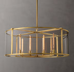 44 Inch Glass Drum Chandelier - Beckman