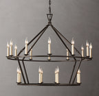 40 Inch Candelabra Tiered Chandelier – Openwork