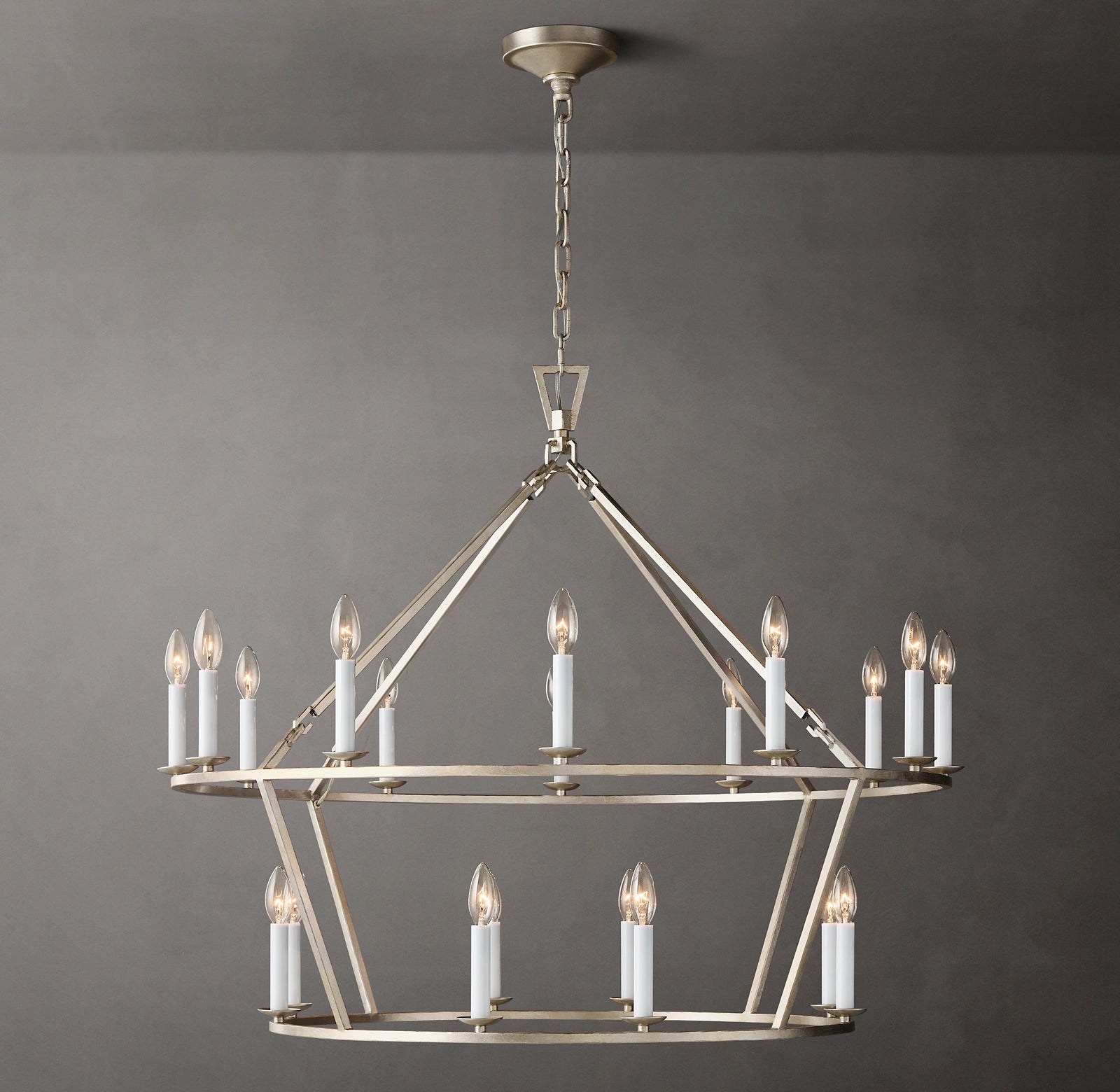 40 Inch Candelabra Tiered Chandelier – Openwork
