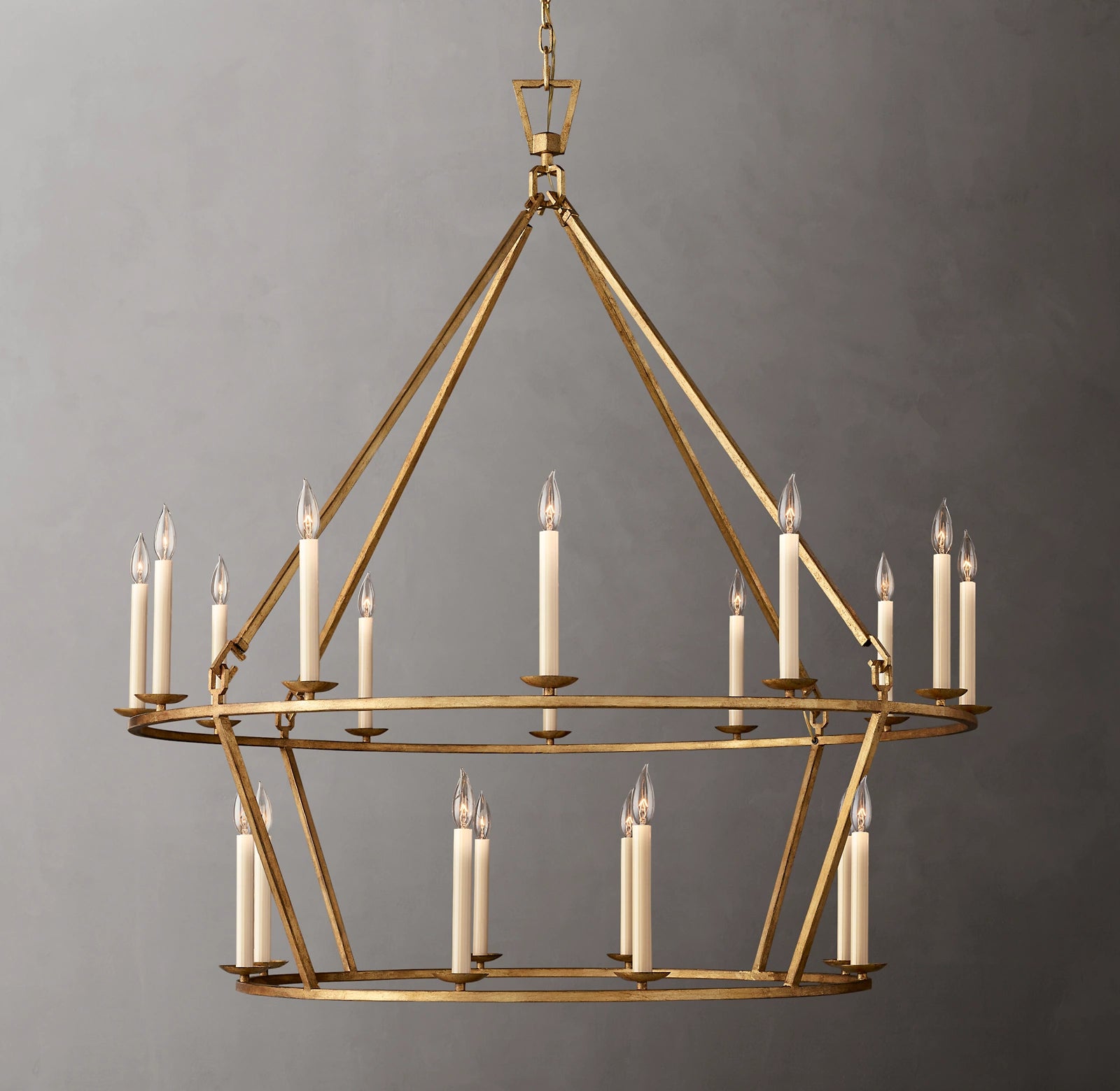 50 Inch Candelabra Tiered Chandelier – Openwork