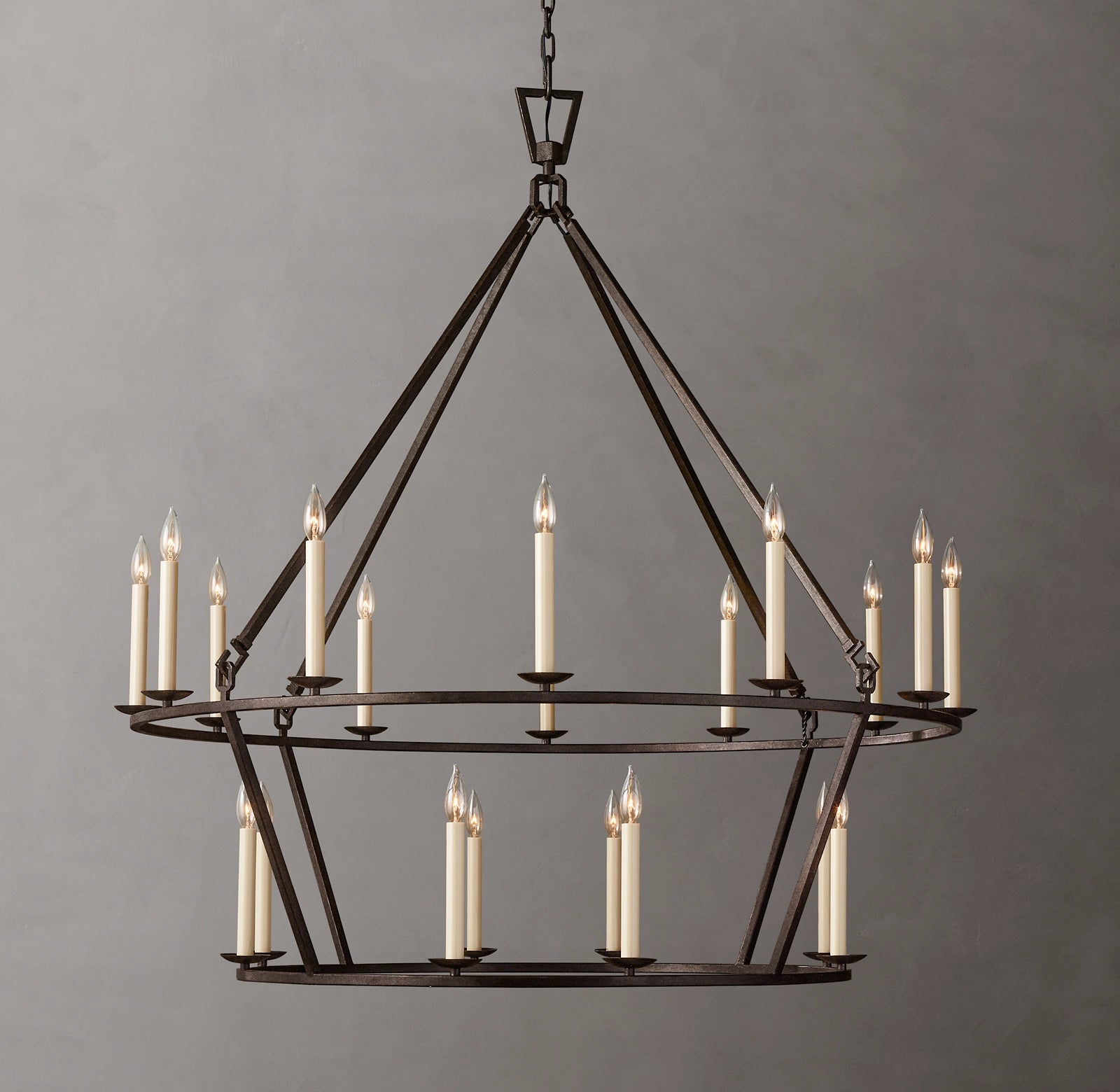 50 Inch Candelabra Tiered Chandelier – Openwork