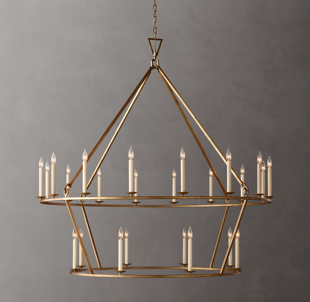 62 Inch Candelabra Tiered Chandelier – Openwork