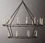 62 Inch Candelabra Tiered Chandelier – Openwork