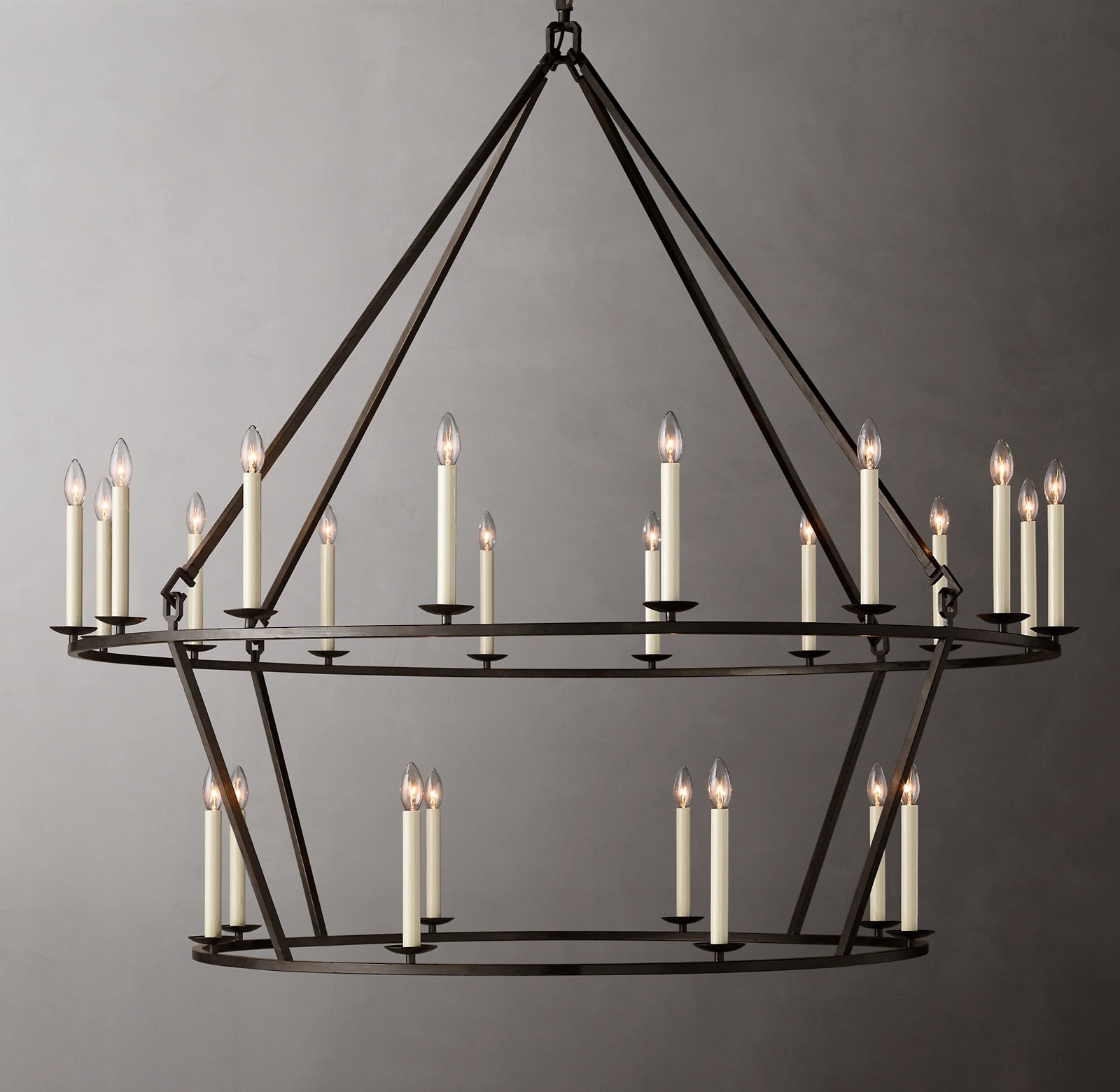 62 Inch Candelabra Tiered Chandelier – Openwork