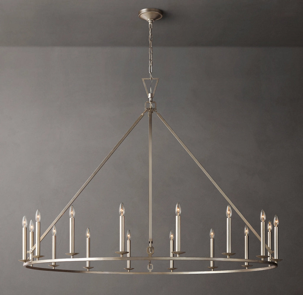 60 Inch Candelabra Round Chandelier – Openwork