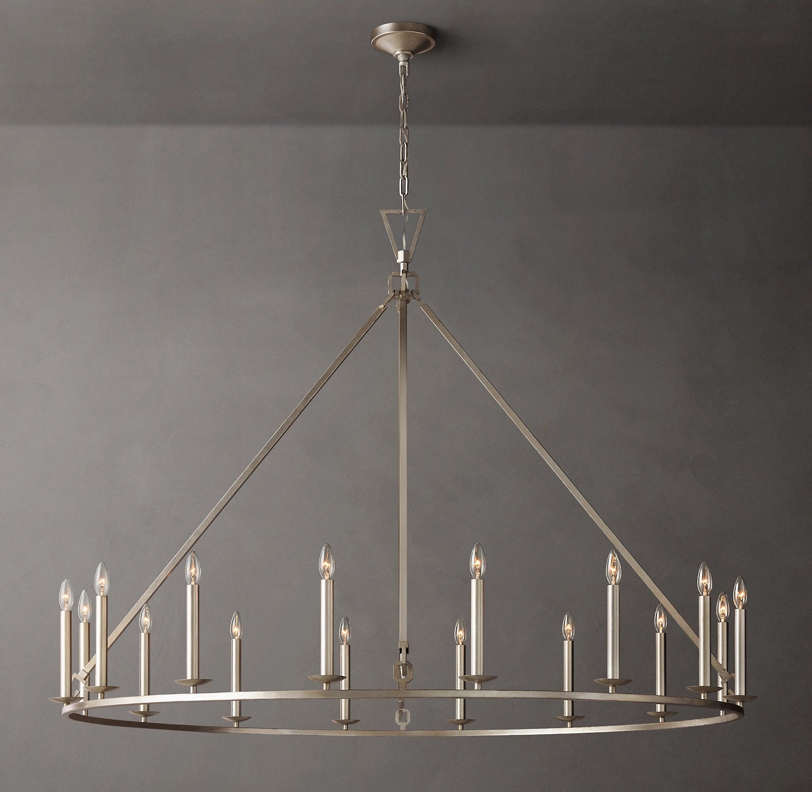 60 Inch Candelabra Round Chandelier – Openwork