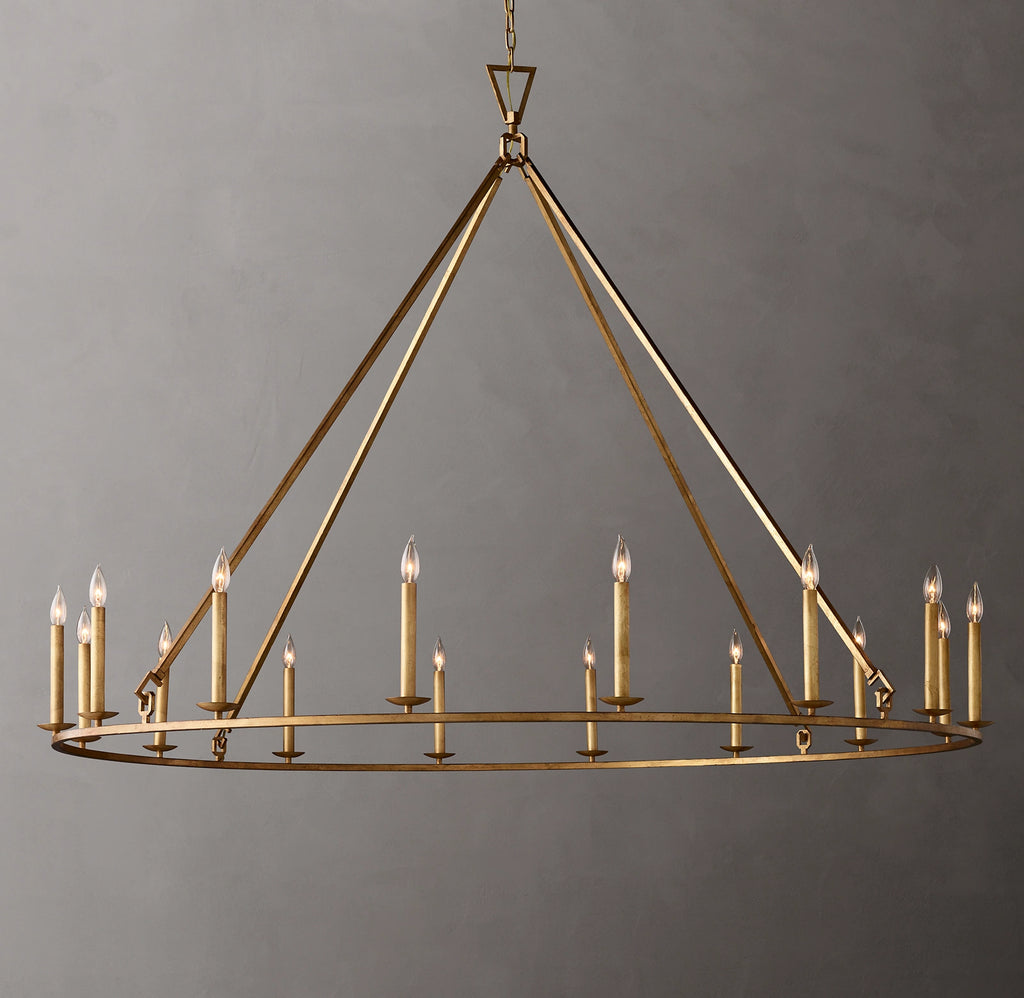 72 Inch Candelabra Round Chandelier – Openwork