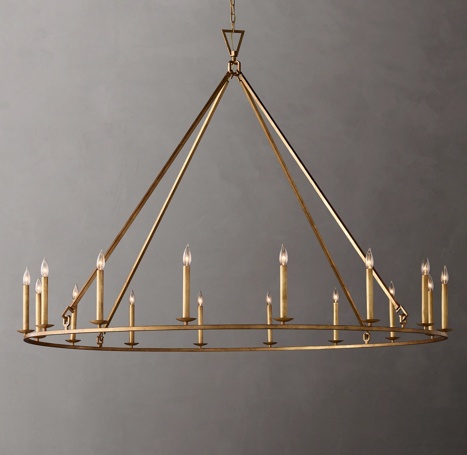72 Inch Candelabra Round Chandelier – Openwork