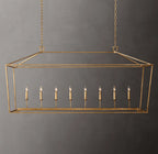 72 Inch Candelabra Rectangular Lantern Chandelier – Openwork