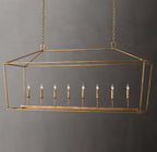 72 Inch Candelabra Rectangular Lantern Chandelier – Openwork