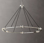 48 Inch Globe Crystal Ring Chandelier - Eclatant