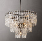 36 Inch Chain Crystal Tiered Chandelier - Marignan