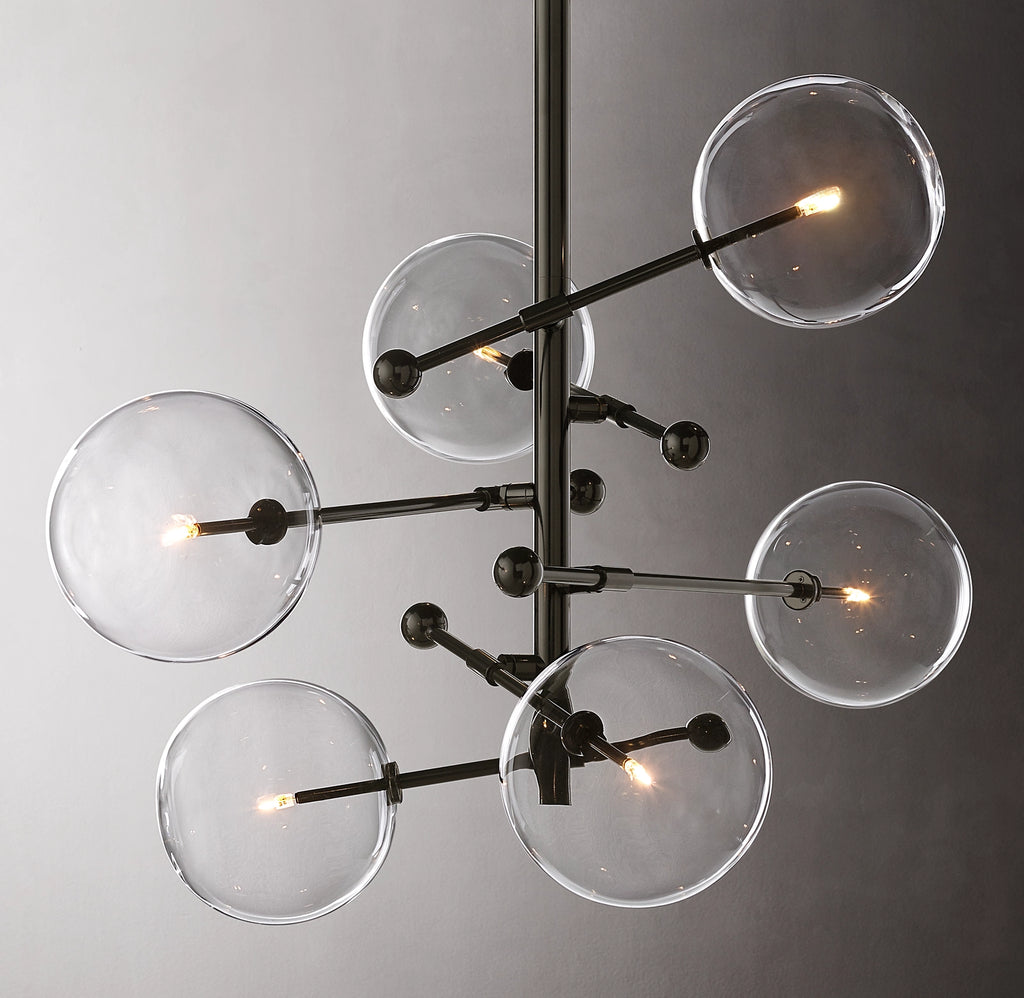 40 Inch Sputnik Globe Glass Chandelier - Mobile