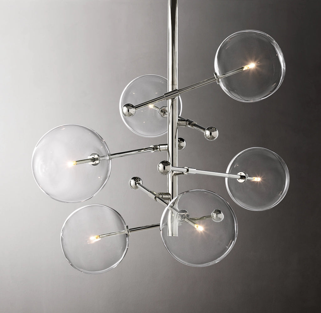 40 Inch Sputnik Globe Glass Chandelier - Mobile