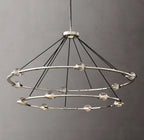 60 Inch Globe Crystal Tiered Ring Chandelier - Eclatant