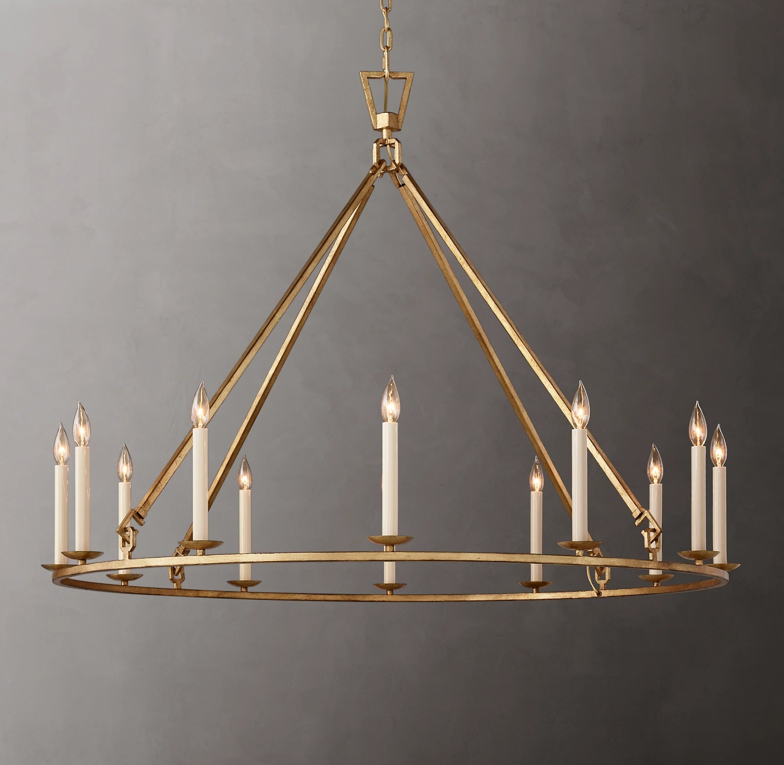 50 Inch Candelabra Round Chandelier – Openwork