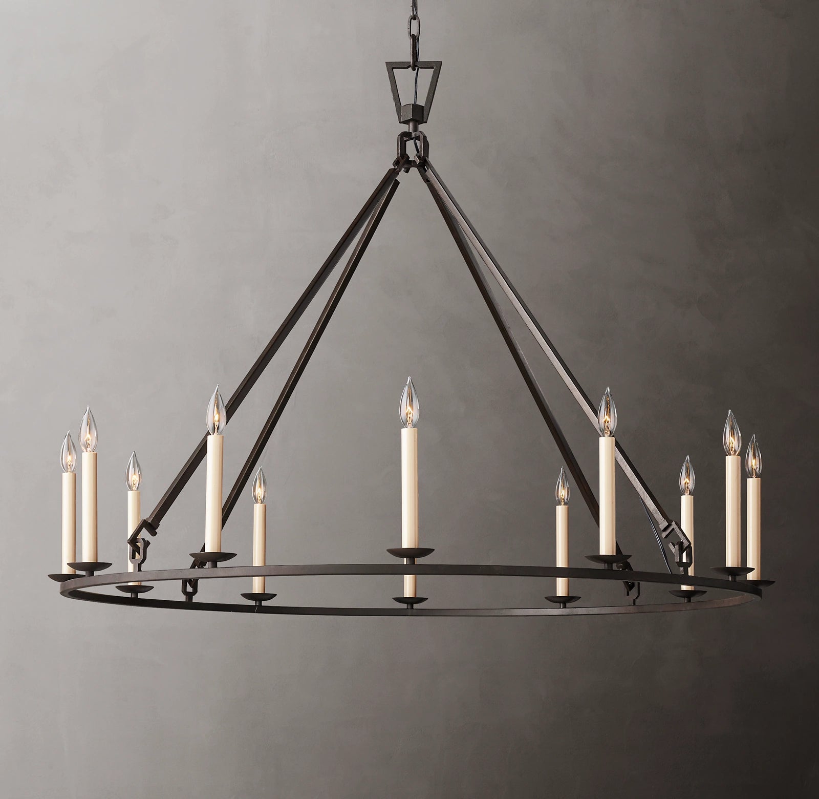 50 Inch Candelabra Round Chandelier – Openwork