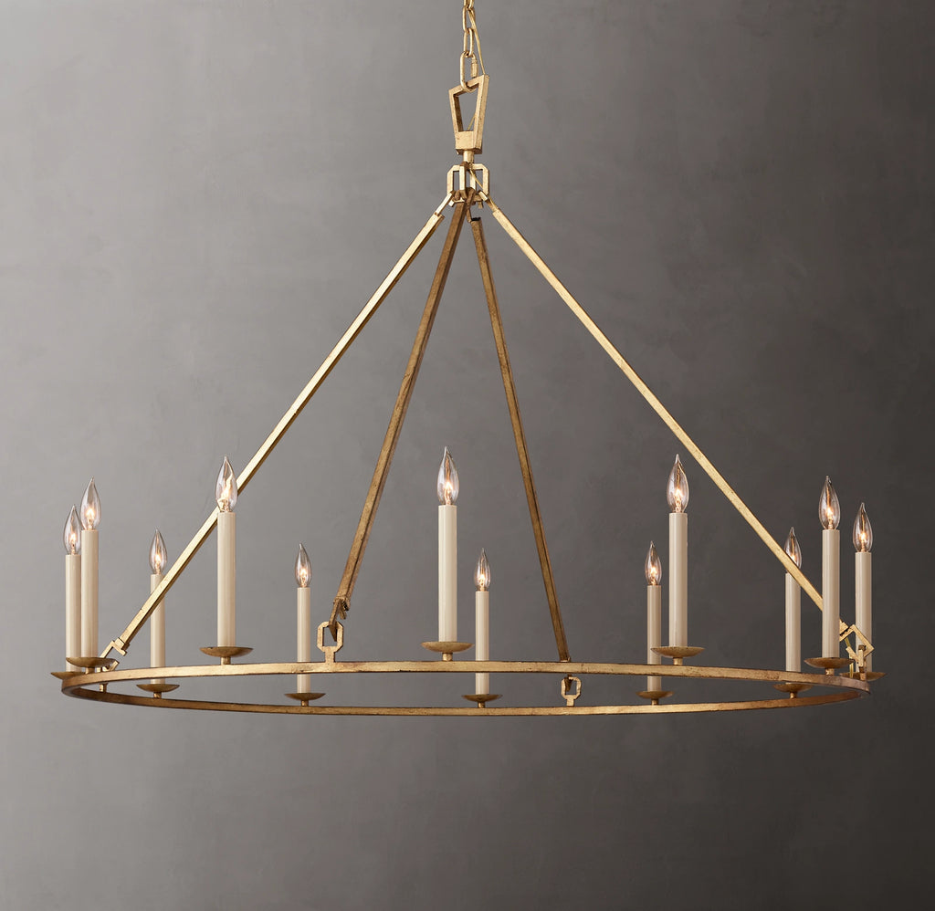 50 Inch Candelabra Round Chandelier – Openwork