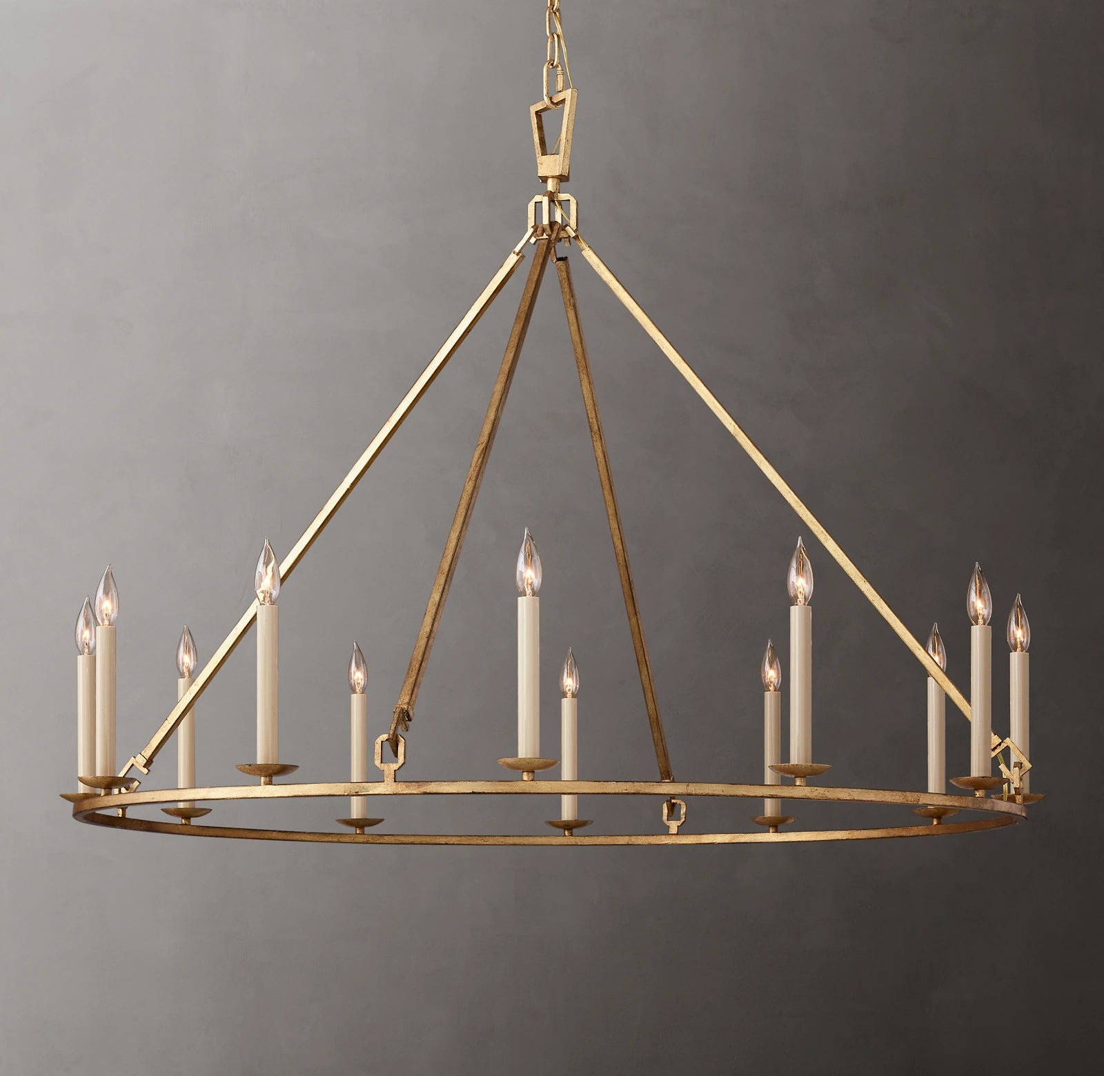 50 Inch Candelabra Round Chandelier – Openwork