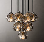 14 Inch Smoked Crystal Cluster Chandelier – Boule