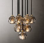 14 Inch Smoked Crystal Cluster Chandelier – Boule