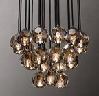 24 Inch Smoked Crystal Cluster Chandelier – Boule