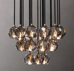 24 Inch Smoked Crystal Cluster Chandelier – Boule