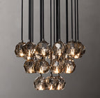 24 Inch Smoked Crystal Cluster Chandelier – Boule