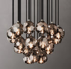 24 Inch Smoked Crystal Cluster Chandelier – Boule