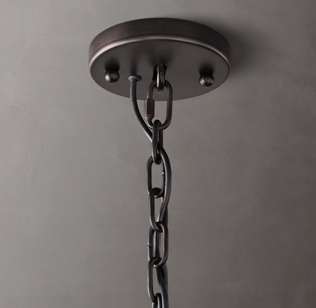 19 Inch Alabaster Round Chandelier – Harlow